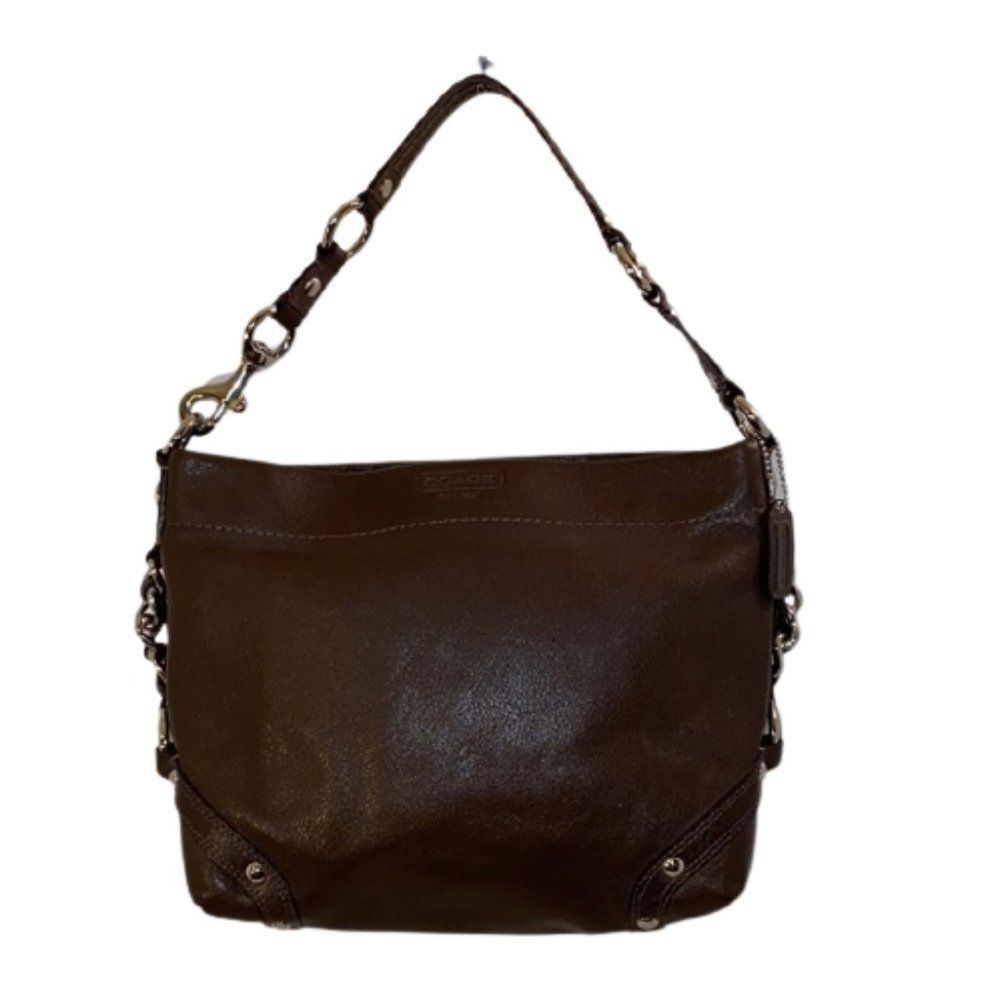 🆕Coach Carly Brown Leather Shoulder Bag (NWOT)🔥 - Picture 2 of 11